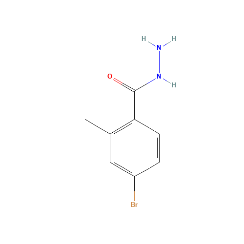 4-bromo-2-methylbenzohydrazide (CAS: 856167-33-4) - Chemical Structure and Molecular Formula 