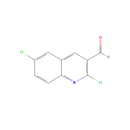2,6-dichloroquinoline-3-carbaldehyde (CAS: 73568-41-9) - Chemical Structure and Molecular Formula 