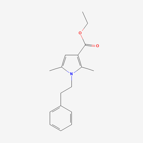 ethyl 2,5-dimethyl-1-(2-phenylethyl)pyrrole-3-carboxylate (CAS: 488100-58-9) - Related Chemical Product