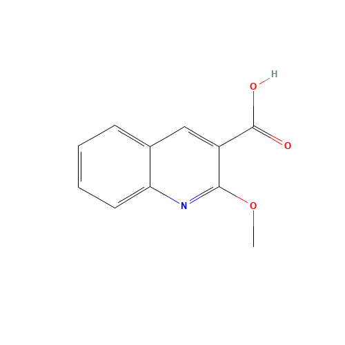 2-methoxyquinoline-3-carboxylic acid (CAS: 70659-29-9) - Chemical Structure and Molecular Formula 