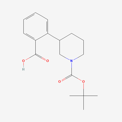 2-[1-[(2-methylpropan-2-yl)oxycarbonyl]piperidin-3-yl]benzoic acid (CAS: 908334-22-5) - Related Chemical Product