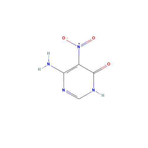 6-amino-5-nitro-1H-pyrimidin-4-one (CAS: 36746-26-6) - Chemical Structure and Molecular Formula 