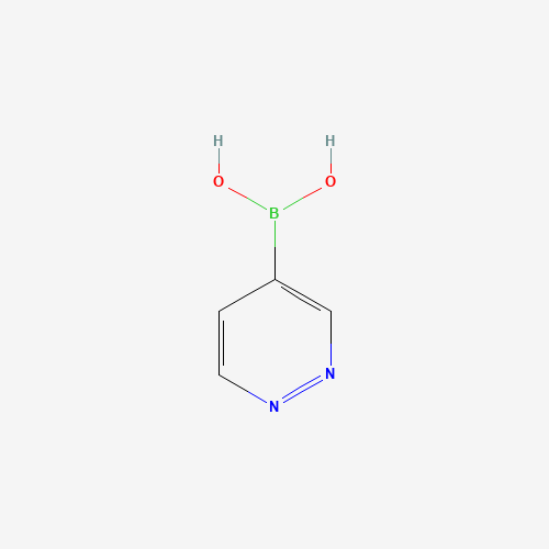 pyridazin-4-ylboronic acid (CAS: 1083326-29-7) - Chemical Structure and Molecular Formula 