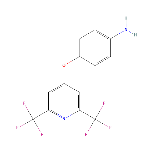 4-[2,6-bis(trifluoromethyl)pyridin-4-yl]oxyaniline (CAS: 852952-42-2) - Related Chemical Product