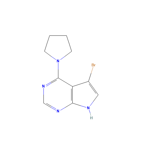 5-bromo-4-pyrrolidin-1-yl-7H-pyrrolo[2,3-d]pyrimidine (CAS: 1168106-35-1) - Related Chemical Product