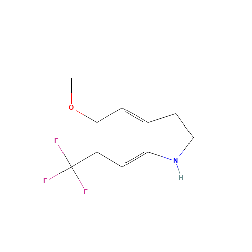 5-methoxy-6-(trifluoromethyl)-2,3-dihydro-1H-indole (CAS: 178896-79-2) - Related Chemical Product