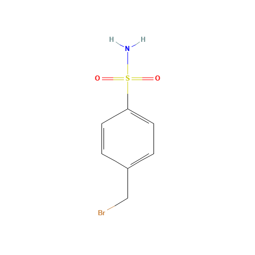 4-(bromomethyl)benzenesulfonamide (CAS: 40724-47-8) - Chemical Structure and Molecular Formula 