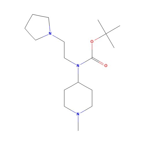 tert-butyl N-(1-methylpiperidin-4-yl)-N-(2-pyrrolidin-1-ylethyl)carbamate (CAS: 919835-60-2) - Related Chemical Product