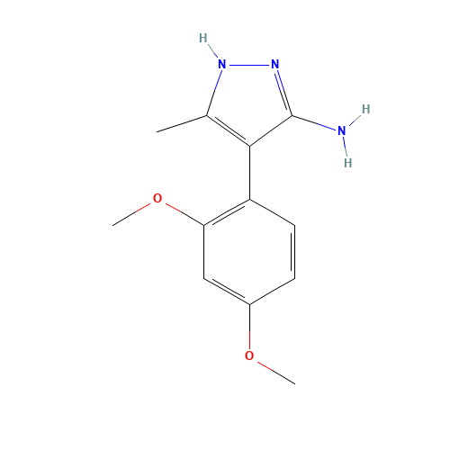 4-(2,4-dimethoxyphenyl)-5-methyl-1H-pyrazol-3-amine (CAS: 863550-42-9) - Related Chemical Product