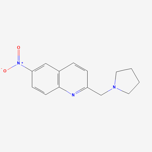6-nitro-2-(pyrrolidin-1-ylmethyl)quinoline (CAS: 832102-34-8) - Related Chemical Product