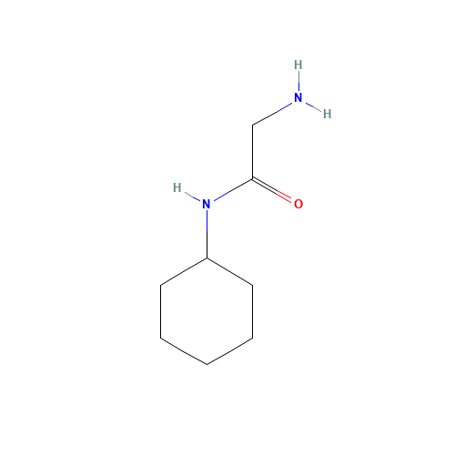 2-amino-N-cyclohexylacetamide (CAS: 16817-90-6) - Chemical Structure and Molecular Formula 