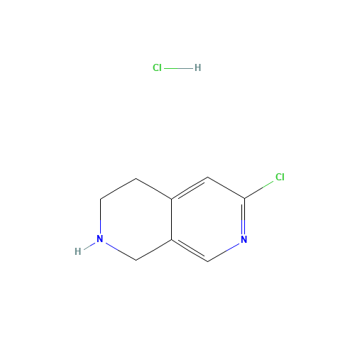 6-chloro-1,2,3,4-tetrahydro-2,7-naphthyridine;hydrochloride (CAS: 1335053-26-3) - Related Chemical Product