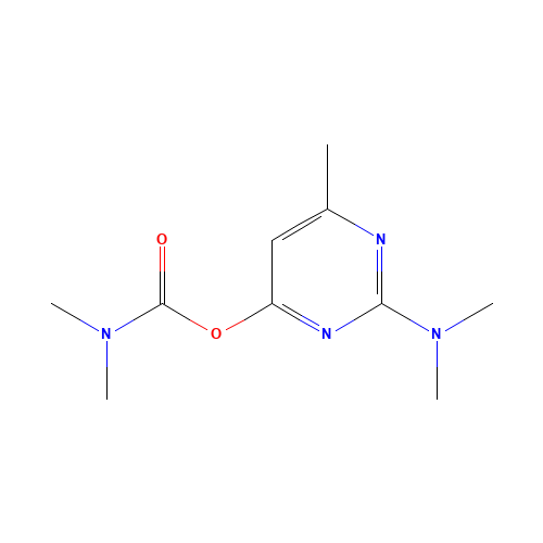 [2-(dimethylamino)-6-methylpyrimidin-4-yl] N,N-dimethylcarbamate (CAS: 23103-97-1) - Related Chemical Product