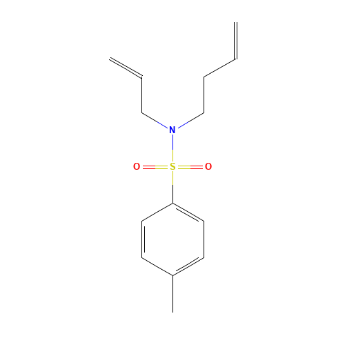 N-but-3-enyl-4-methyl-N-prop-2-enylbenzenesulfonamide (CAS: 483370-09-8) - Chemical Structure and Molecular Formula 