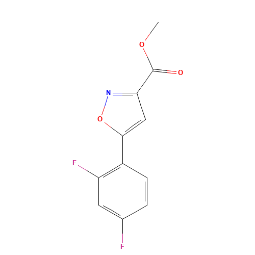 methyl 5-(2,4-difluorophenyl)-1,2-oxazole-3-carboxylate (CAS: 1105191-49-8) - Related Chemical Product
