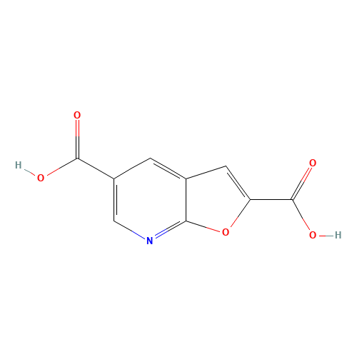 furo[2,3-b]pyridine-2,5-dicarboxylic acid (CAS: 122535-07-3) - Chemical Structure and Molecular Formula 