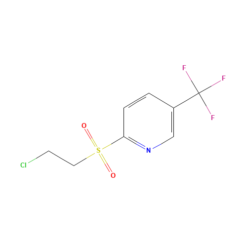 2-(2-chloroethylsulfonyl)-5-(trifluoromethyl)pyridine (CAS: 243643-97-2) - Chemical Structure and Molecular Formula 