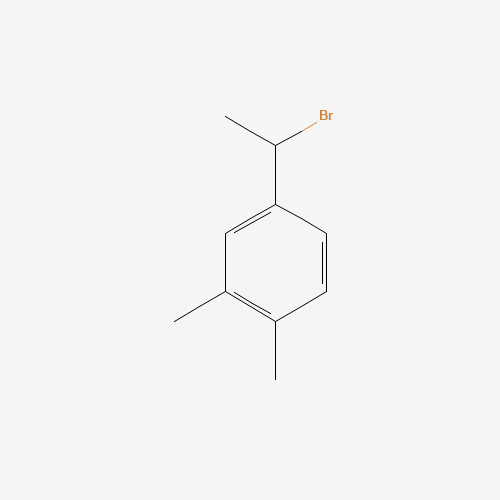 4-(1-bromoethyl)-1,2-dimethylbenzene (CAS: 20871-94-7) - Chemical Structure and Molecular Formula 
