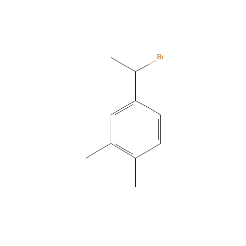 4-(1-bromoethyl)-1,2-dimethylbenzene (CAS: 20871-94-7) - Chemical Structure and Molecular Formula 