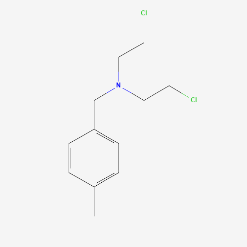 2-chloro-N-(2-chloroethyl)-N-[(4-methylphenyl)methyl]ethanamine (CAS: 30389-85-6) - Chemical Structure and Molecular Formula 