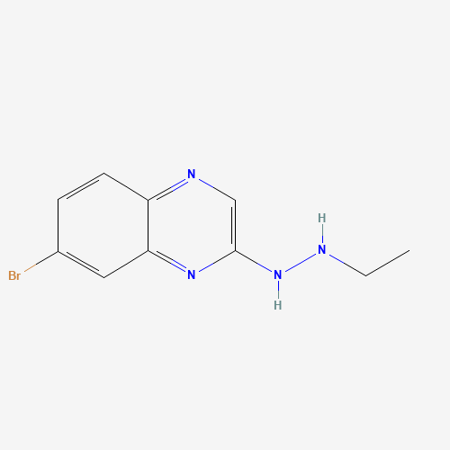 1-(7-bromoquinoxalin-2-yl)-2-ethylhydrazine (CAS: 1391763-47-5) - Chemical Structure and Molecular Formula 