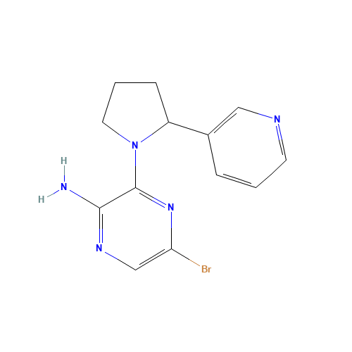 5-bromo-3-(2-pyridin-3-ylpyrrolidin-1-yl)pyrazin-2-amine (CAS: 893612-17-4) - Related Chemical Product
