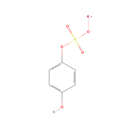 potassium;(4-hydroxyphenyl) sulfate (CAS: 37067-27-9) - Chemical Structure and Molecular Formula 