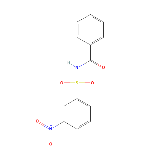 N-(3-nitrophenyl)sulfonylbenzamide (CAS: 3409-79-8) - Chemical Structure and Molecular Formula 