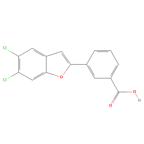 3-(5,6-dichloro-1-benzofuran-2-yl)benzoic acid (CAS: 835595-06-7) - Related Chemical Product