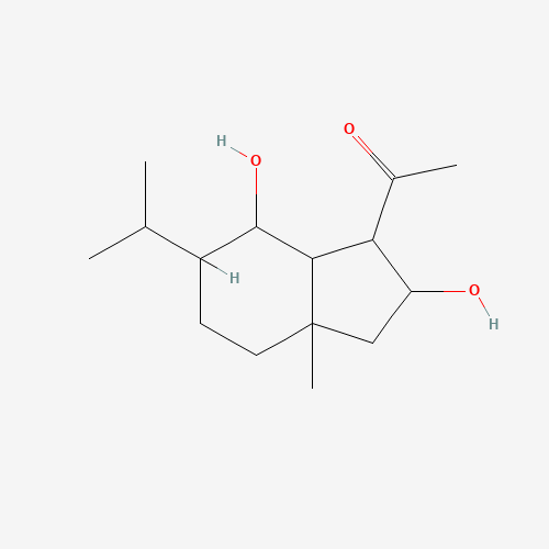 1-(2,7-dihydroxy-3a-methyl-6-propan-2-yl-1,2,3,4,5,6,7,7a-octahydroinden-1-yl)ethanone (CAS: 457949-49-4) - Related Chemical Product