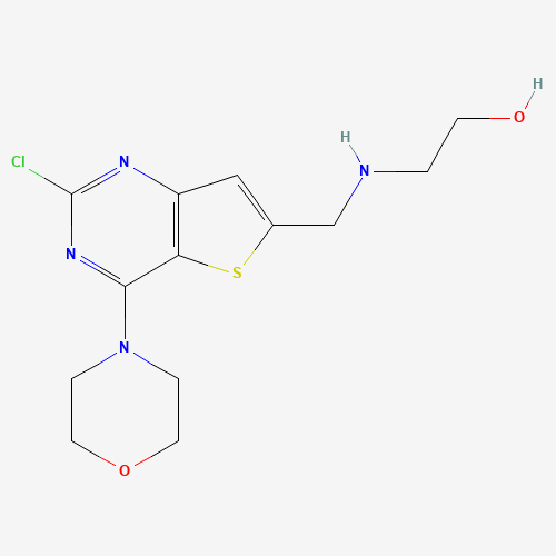 2-[(2-chloro-4-morpholin-4-ylthieno[3,2-d]pyrimidin-6-yl)methylamino]ethanol (CAS: 1235450-59-5) - Related Chemical Product