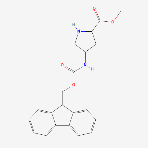 methyl 4-(9H-fluoren-9-ylmethoxycarbonylamino)pyrrolidine-2-carboxylate (CAS: 185304-44-3) - Related Chemical Product