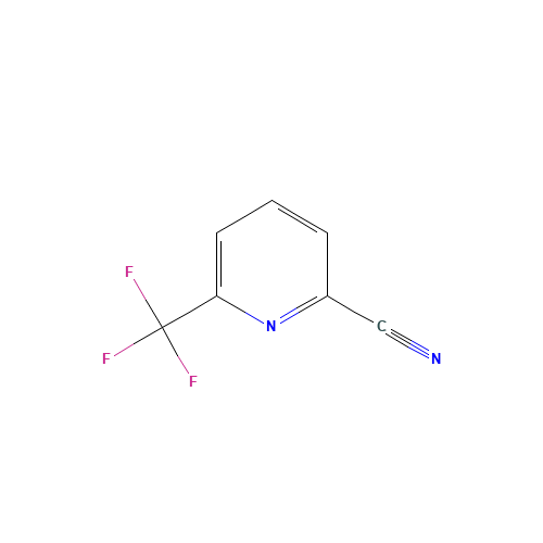6-(trifluoromethyl)pyridine-2-carbonitrile (CAS: 887583-52-0) - Chemical Structure and Molecular Formula 