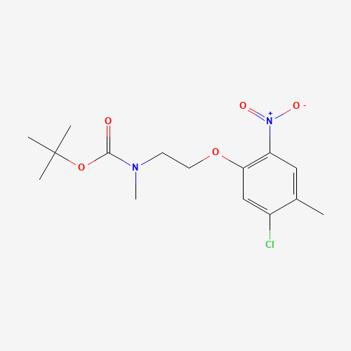 tert-butyl N-[2-(5-chloro-4-methyl-2-nitrophenoxy)ethyl]-N-methylcarbamate (CAS: 862874-04-2) - Related Chemical Product