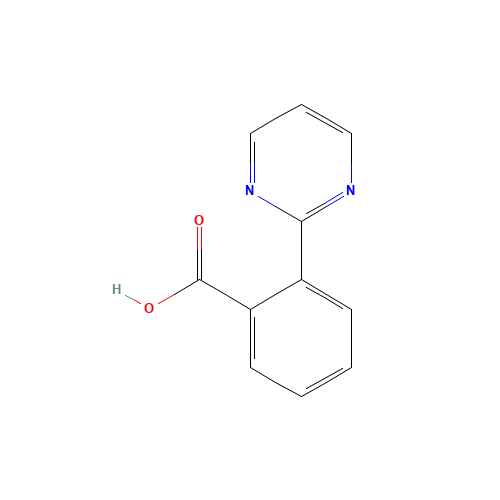 2-pyrimidin-2-ylbenzoic acid (CAS: 400892-62-8) - Chemical Structure and Molecular Formula 