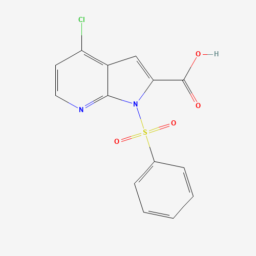 1-(benzenesulfonyl)-4-chloropyrrolo[2,3-b]pyridine-2-carboxylic acid (CAS: 1227268-65-6) - Related Chemical Product