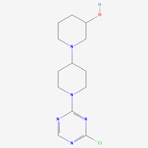 1-[1-(4-chloro-1,3,5-triazin-2-yl)piperidin-4-yl]piperidin-3-ol (CAS: 1312464-67-7) - Related Chemical Product