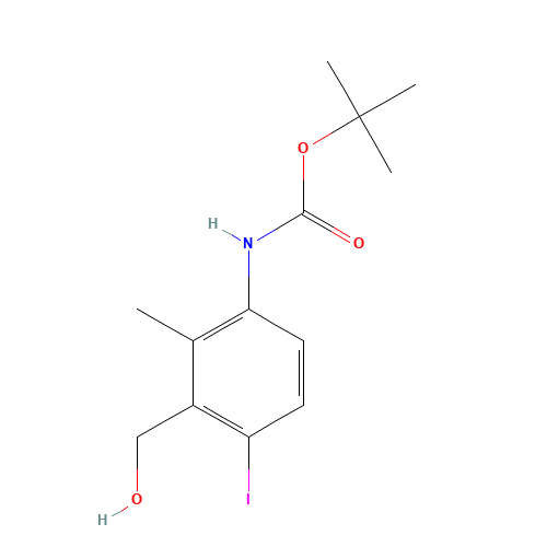 tert-butyl N-[3-(hydroxymethyl)-4-iodo-2-methylphenyl]carbamate (CAS: 885610-05-9) - Related Chemical Product