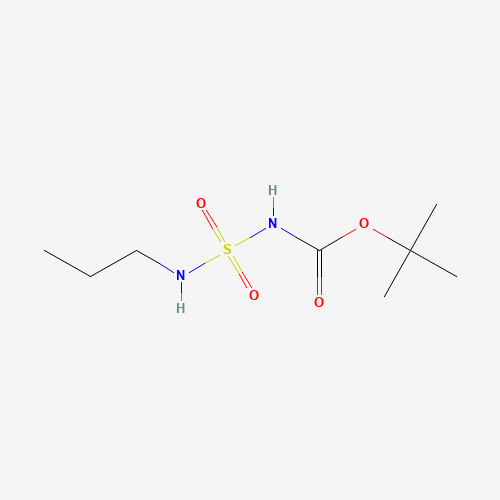 tert-butyl N-(propylsulfamoyl)carbamate (CAS: 1393813-40-5) - Chemical Structure and Molecular Formula 
