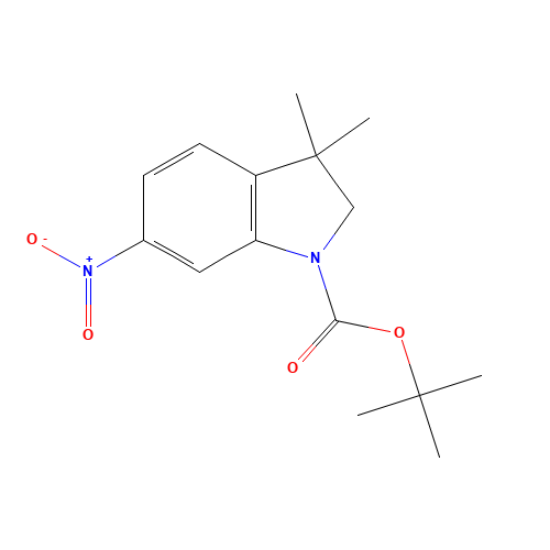 tert-butyl 3,3-dimethyl-6-nitro-2H-indole-1-carboxylate (CAS: 1049677-52-2) - Related Chemical Product