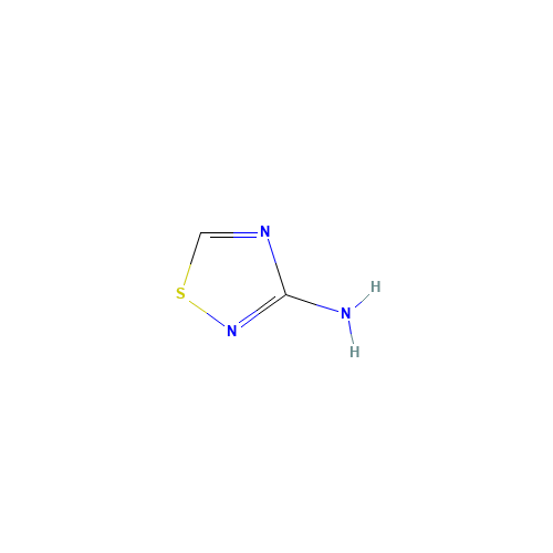 1,2,4-thiadiazol-3-amine (CAS: 56531-89-6) - Chemical Structure and Molecular Formula 