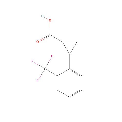 2-[2-(trifluoromethyl)phenyl]cyclopropane-1-carboxylic acid (CAS: 1187933-13-6) - Related Chemical Product