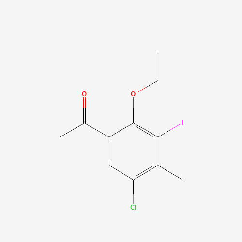 1-(5-chloro-2-ethoxy-3-iodo-4-methylphenyl)ethanone (CAS: 1382996-91-9) - Related Chemical Product