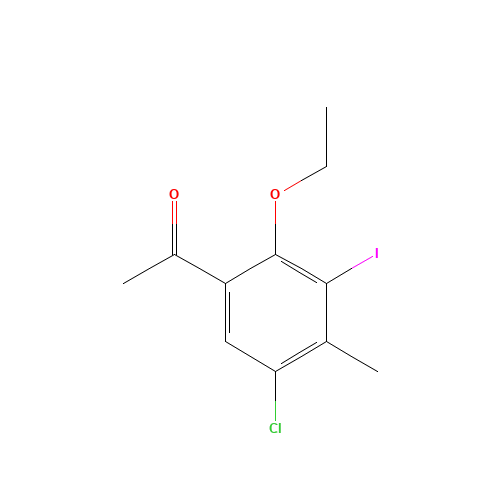 1-(5-chloro-2-ethoxy-3-iodo-4-methylphenyl)ethanone (CAS: 1382996-91-9) - Related Chemical Product