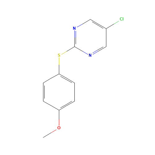 5-chloro-2-(4-methoxyphenyl)sulfanylpyrimidine (CAS: 69033-89-2) - Related Chemical Product
