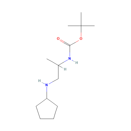 tert-butyl N-[1-(cyclopentylamino)propan-2-yl]carbamate (CAS: 1284246-27-0) - Related Chemical Product