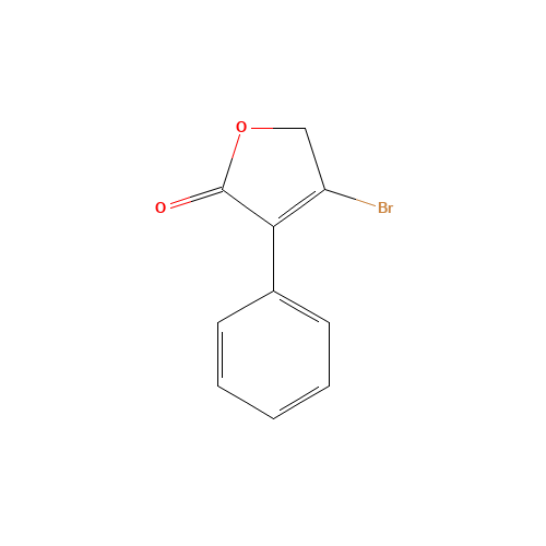 3-bromo-4-phenyl-2H-furan-5-one (CAS: 178619-02-8) - Chemical Structure and Molecular Formula 