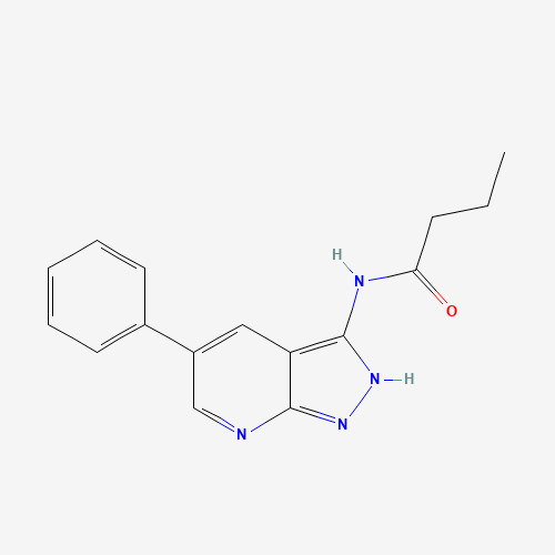 N-(5-phenyl-2H-pyrazolo[3,4-b]pyridin-3-yl)butanamide (CAS: 405221-08-1) - Related Chemical Product