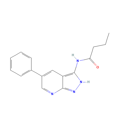 N-(5-phenyl-2H-pyrazolo[3,4-b]pyridin-3-yl)butanamide (CAS: 405221-08-1) - Related Chemical Product