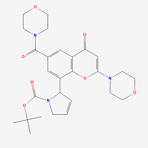 tert-butyl 2-[6-(morpholine-4-carbonyl)-2-morpholin-4-yl-4-oxochromen-8-yl]-2,5-dihydropyrrole-1-carboxylate (CAS: 1403458-68-3) - Related Chemical Product